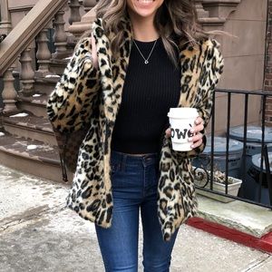 Fuzzy Leopard Jacket!